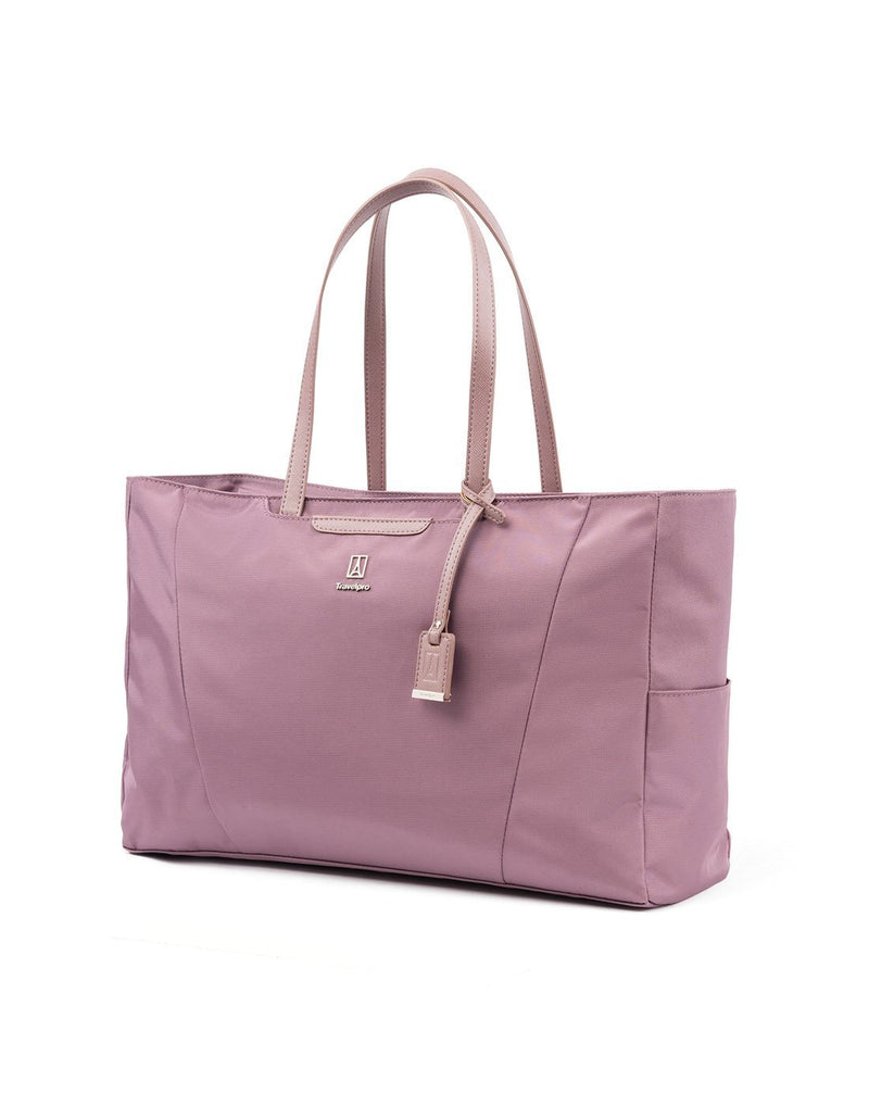 Travelpro maxlite 5 women's dusty rose colour tote front view