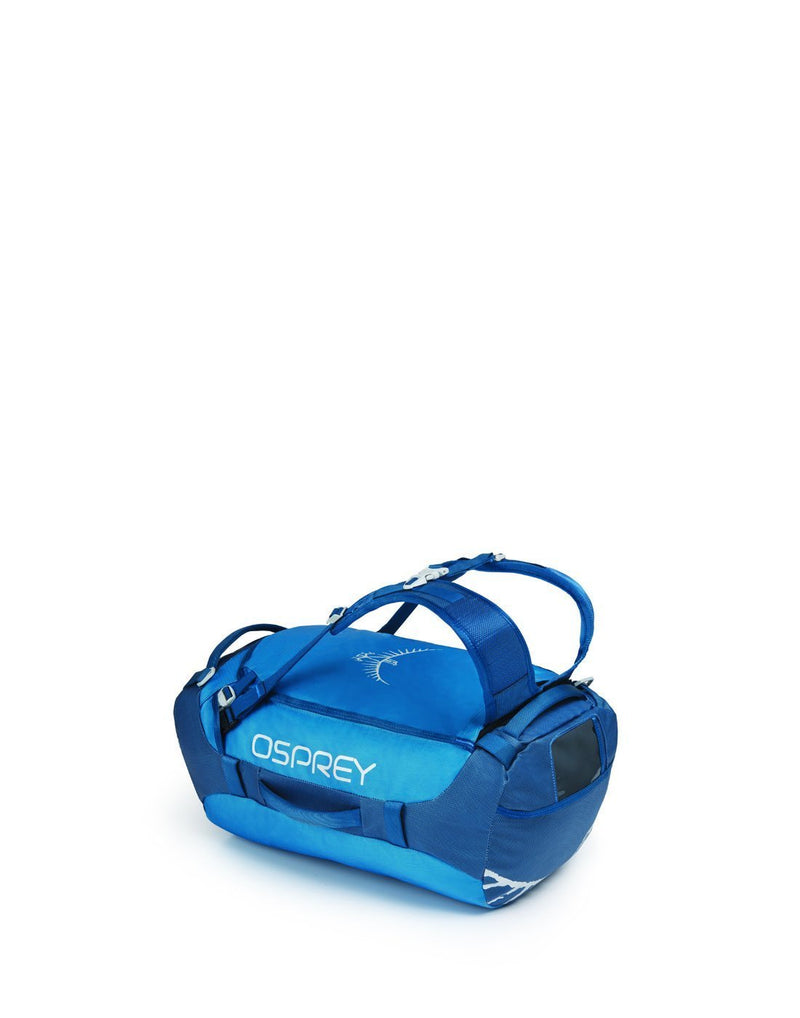 Osprey transporter 40 expedition kingfisher blue colour duffle bag right side view