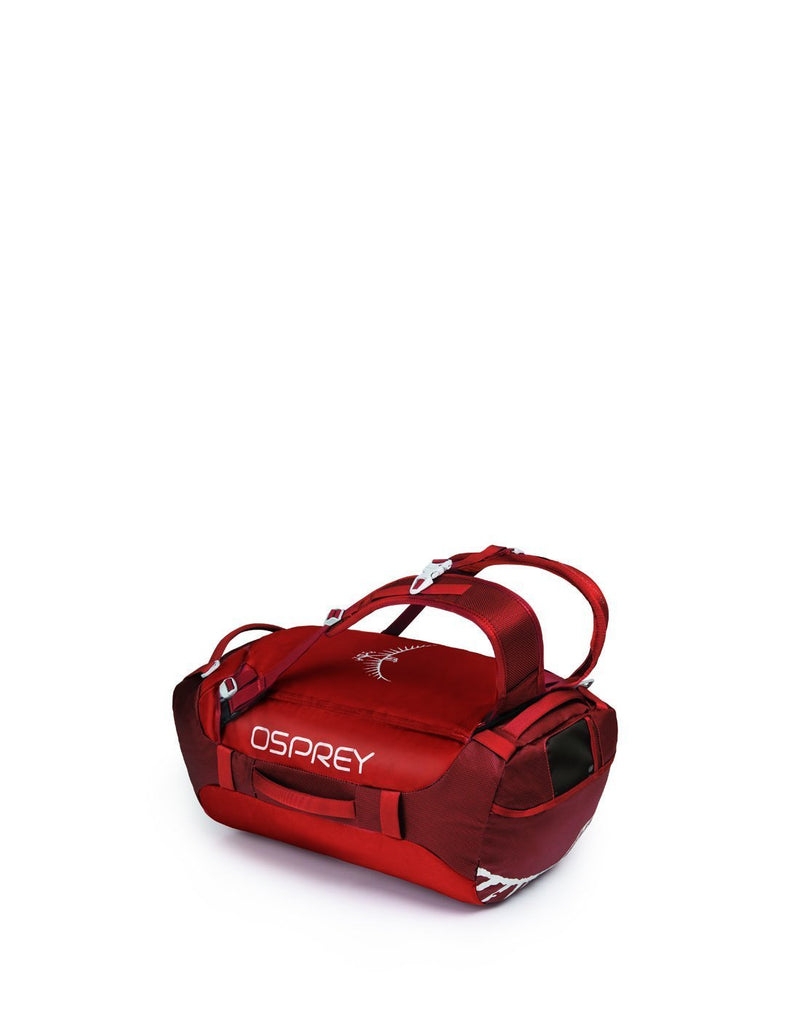 Osprey transporter 40 expedition ruffian red colour duffle bag right side view
