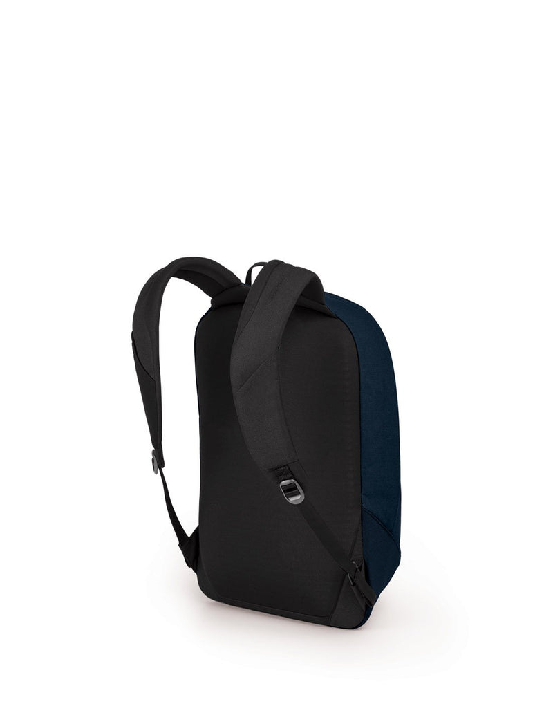 Osprey arcane large daypack dark blue colour backpack back view