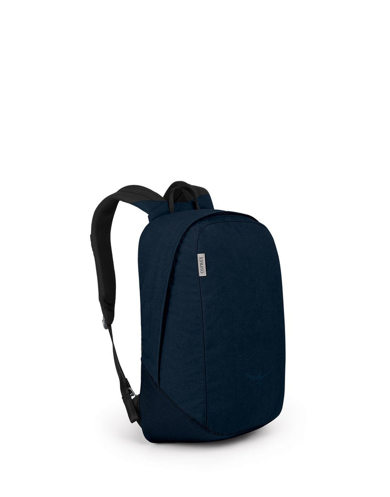 Osprey arcane large daypack dark blue colour backpack corner view