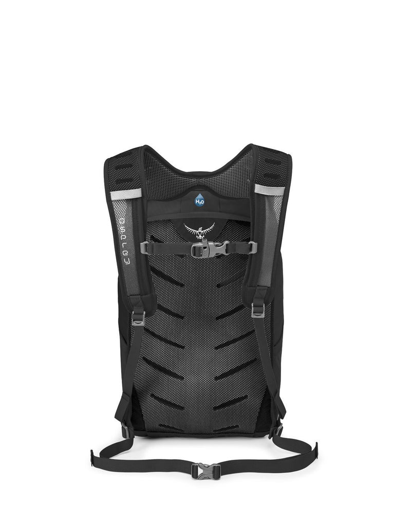 Osprey daylite plus black colour backpack back view