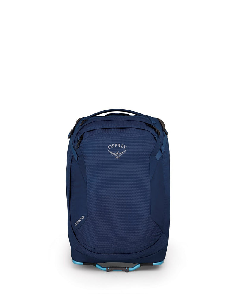 Osprey ozone 42L/21.5" buoyant blue colour luggage bag front view