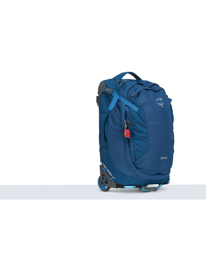 Osprey ozone 42L/21.5" buoyant blue colour luggage bag lockable zipper