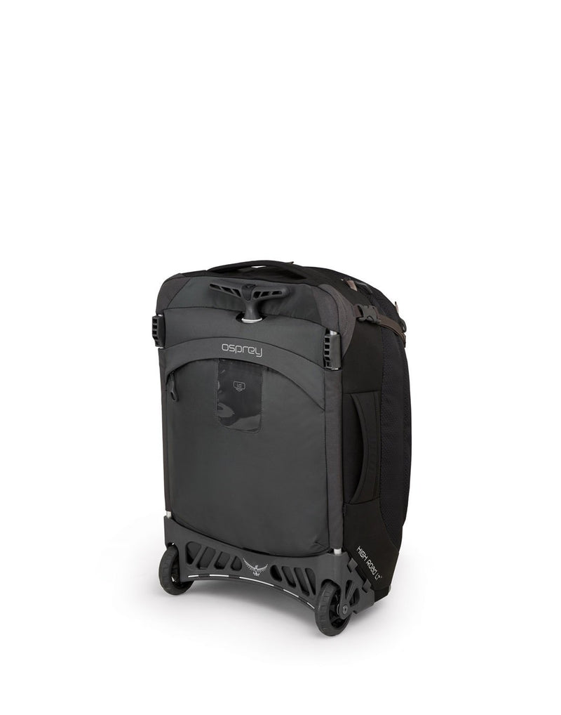 Osprey ozone 42L/21.5" black colour luggage bag sideback view