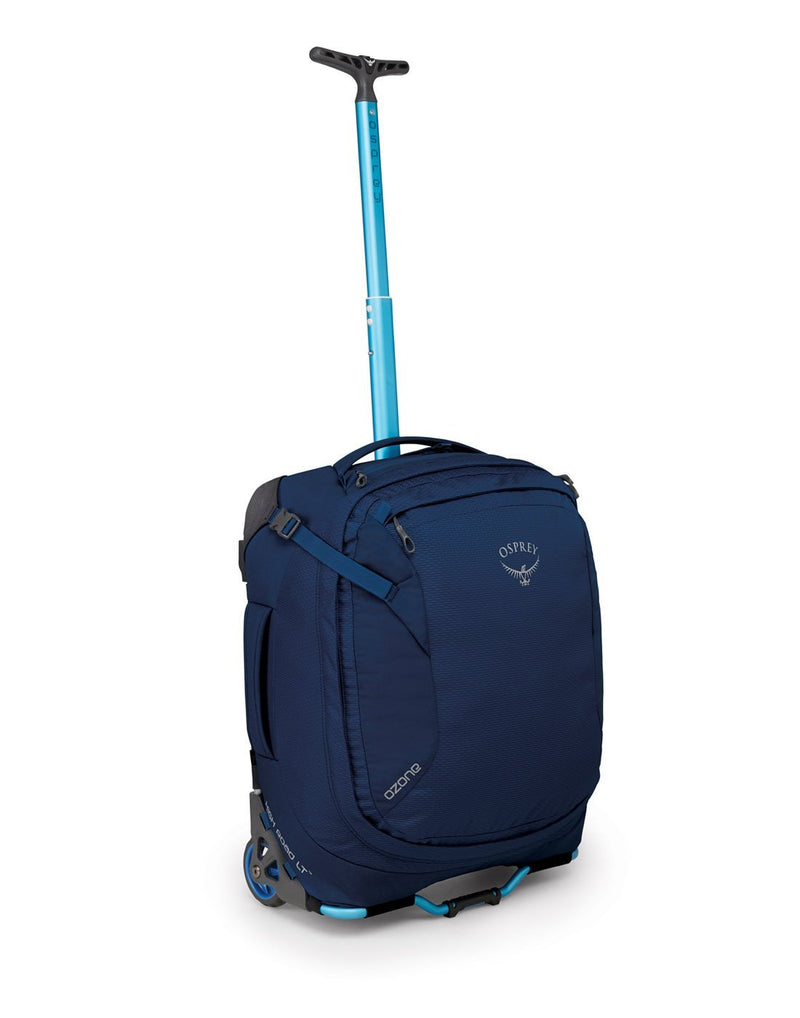 Osprey ozone 38L/19.5" global buoyant blue colour luggage bag front view