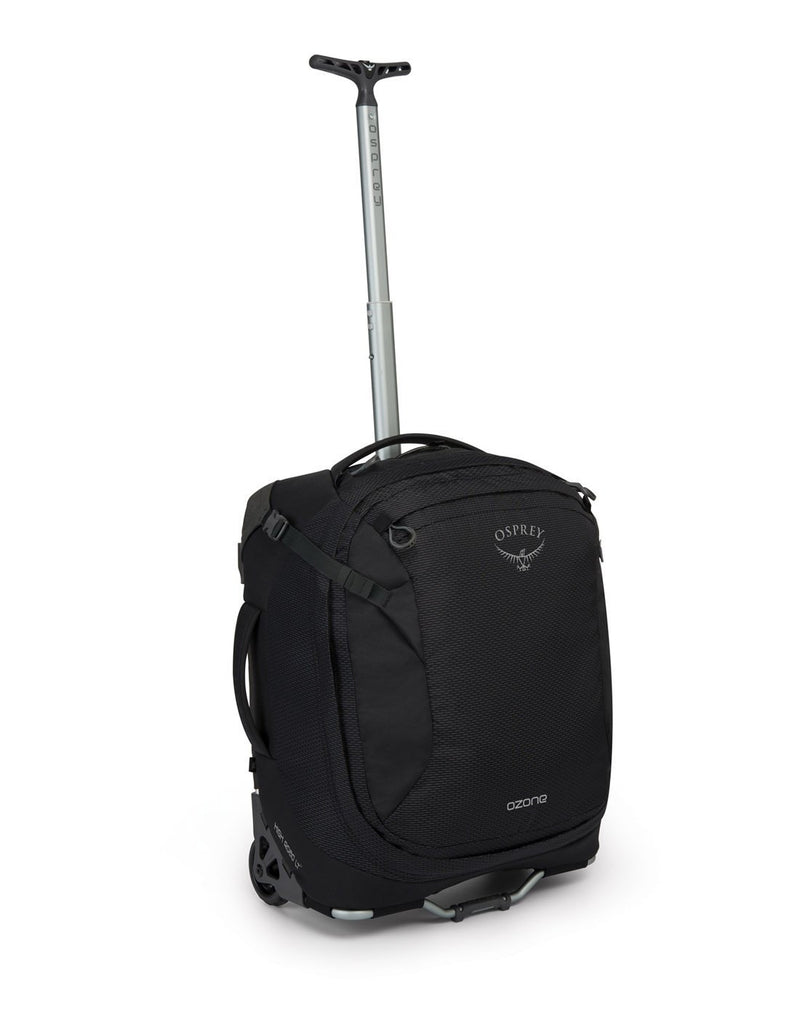 Osprey ozone 38L/19.5" global black colour luggage bag front view