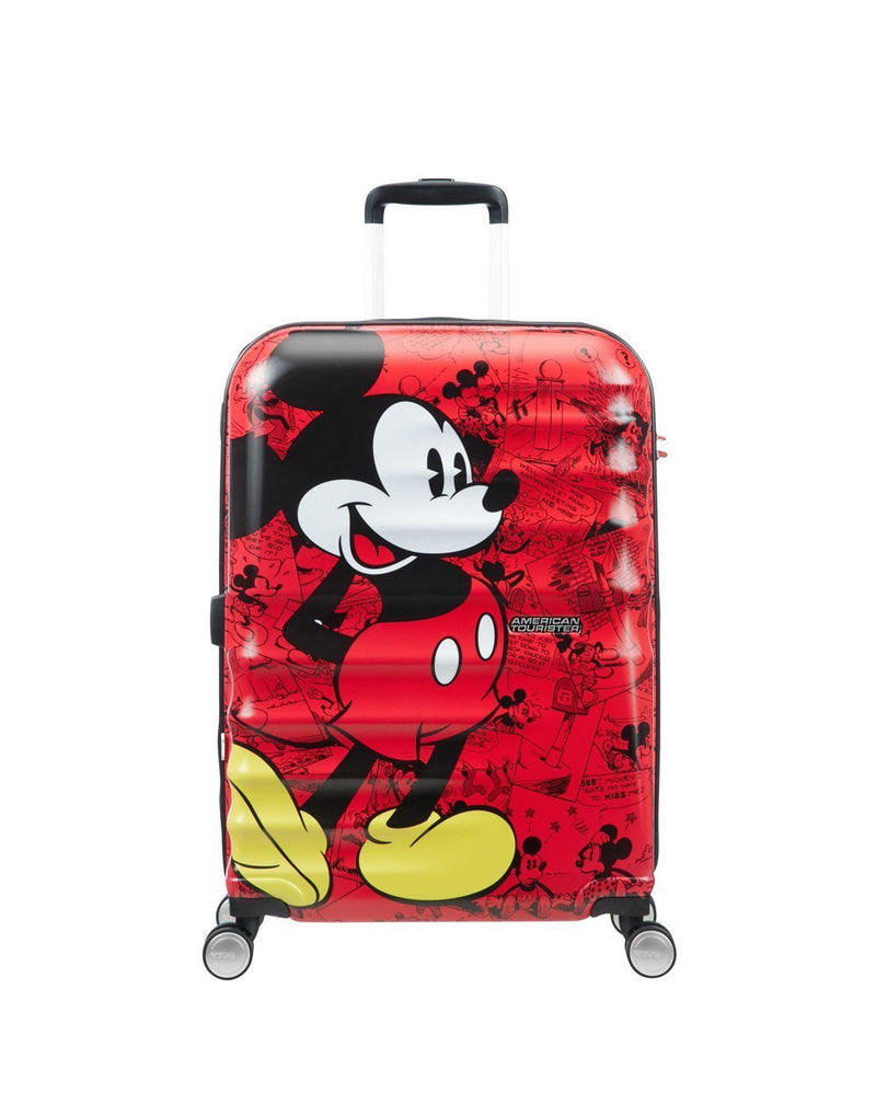 American tourister disney wavebreaker mickey luggage bag front view