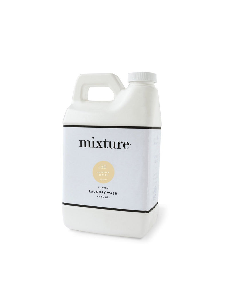 Mixture luxury laundry wash 64 fl oz. egyptian cotton scent front view