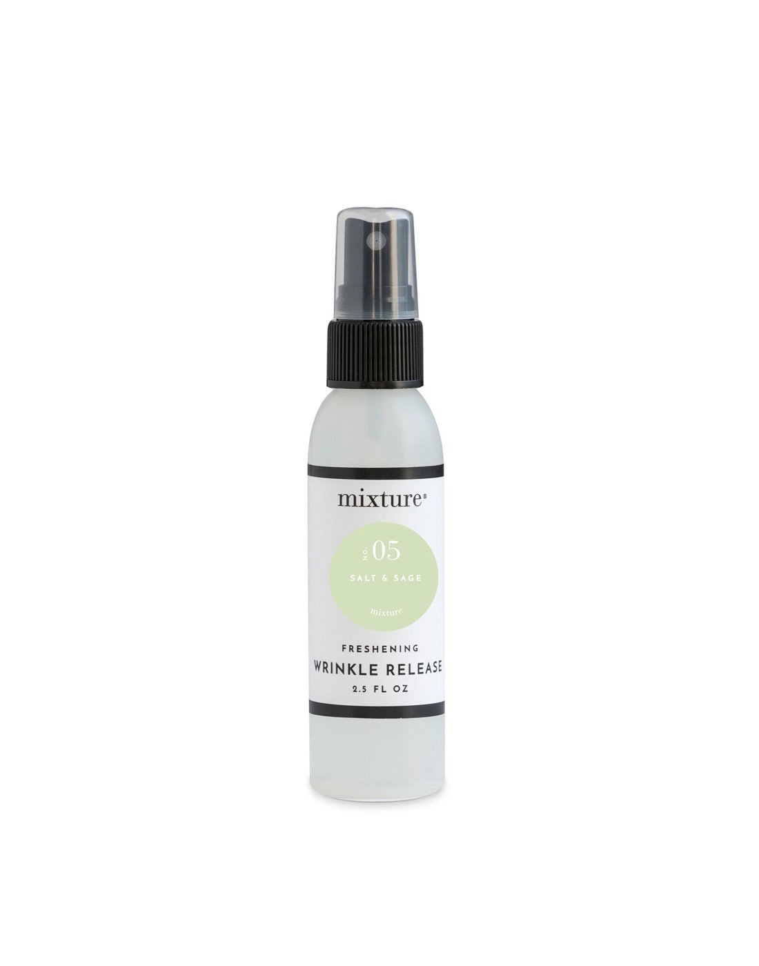 Mixture to go wrinkle release spray 2.5 fl. oz. salt & sage scent front view