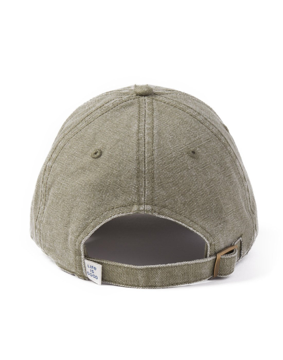 Life is good evergreen landscape sunworn chill fatigue green colour cap back view