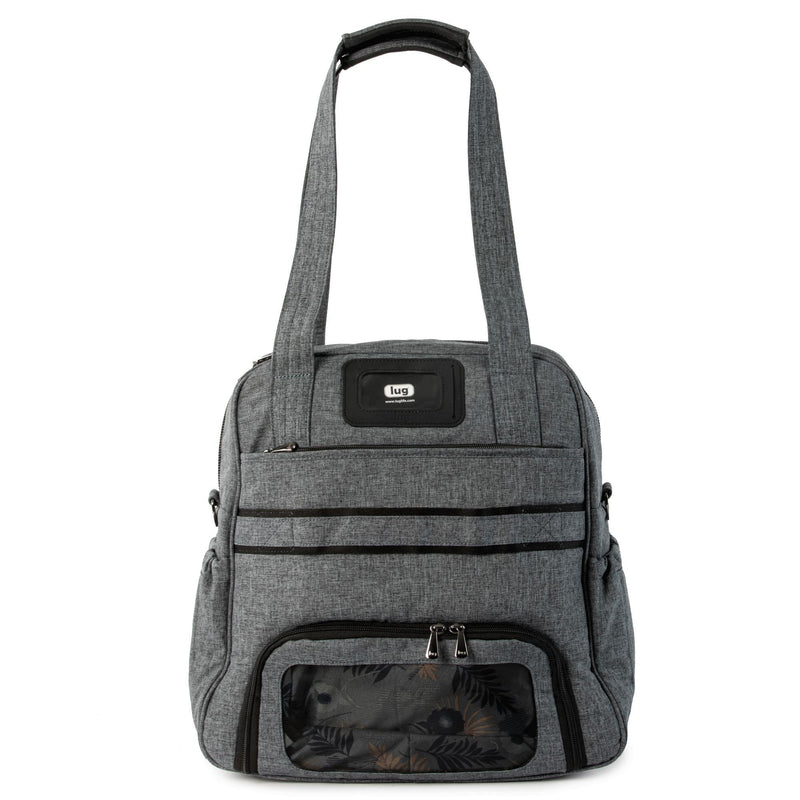 Lug puddle heather grey colour jumper tote bag back view