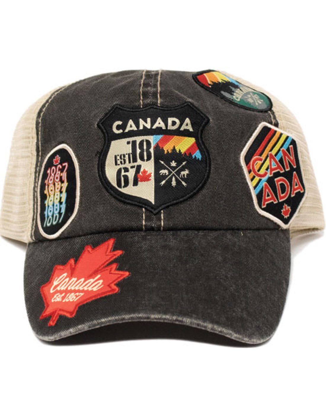 Canada retro mesh cap with patches