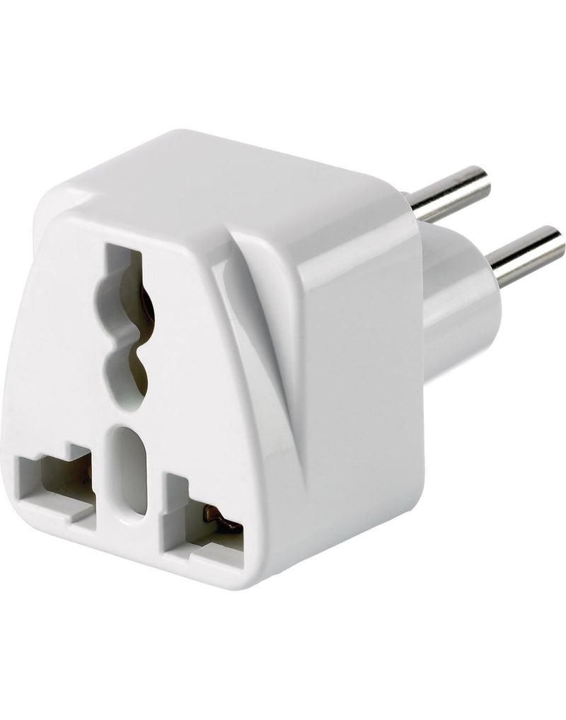 Go travel woldwide grounded adapter front corner view