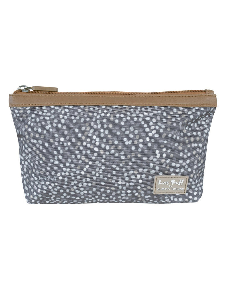 Kris ruff by austin house cosmetic pouch front view front view