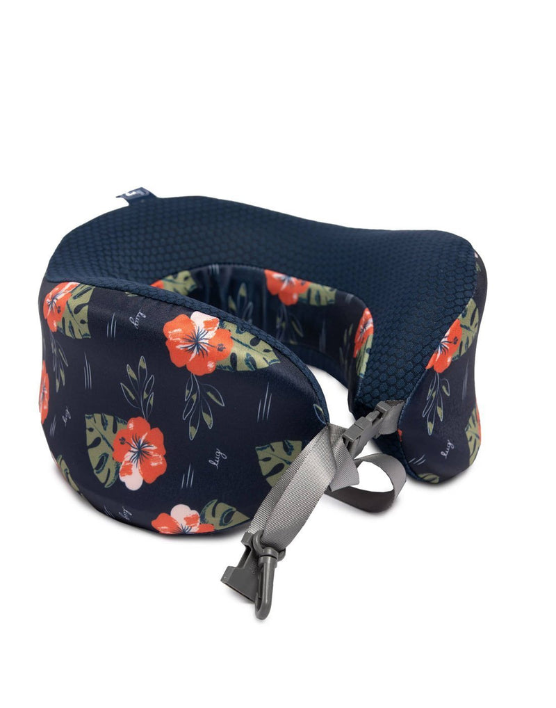 Lug snuz wrap travel aloha navy colour neck pillow corner view