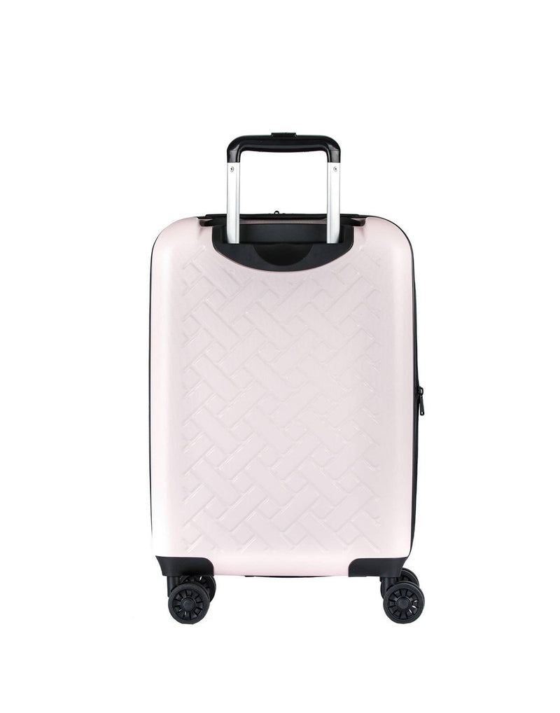 Lug booster wheelie carry-on shimmer powder pink colour luggage bag back view