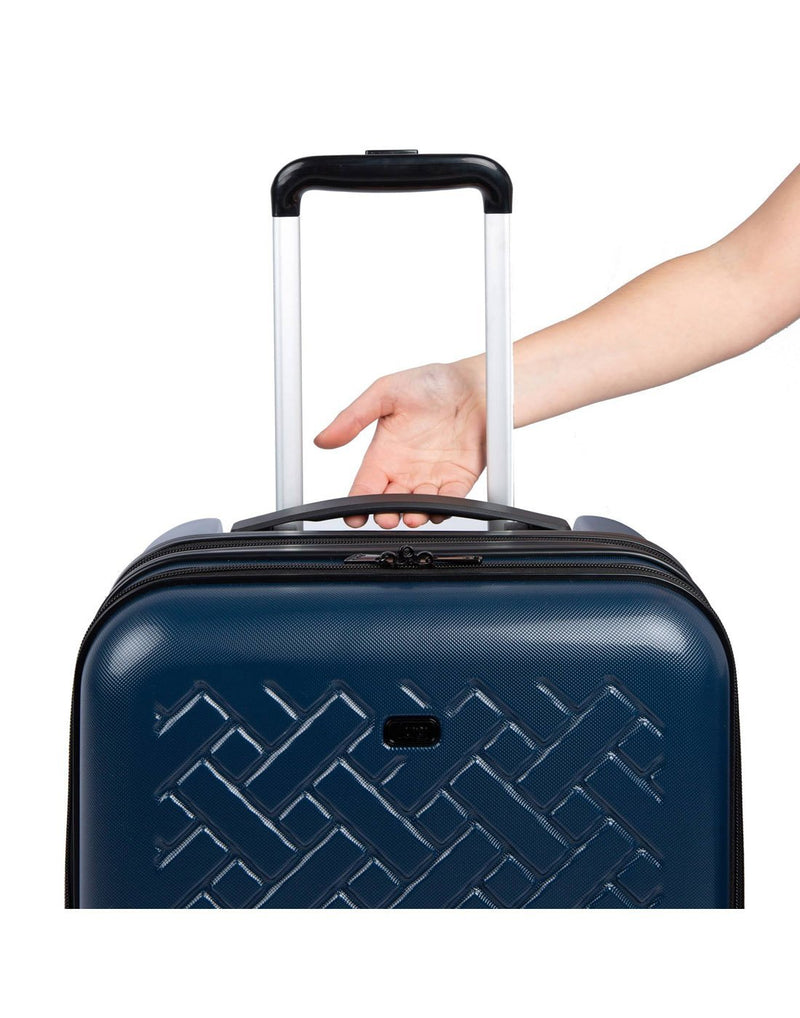 Lug booster wheelie carry-on shimmer navy colour luggage bag handle