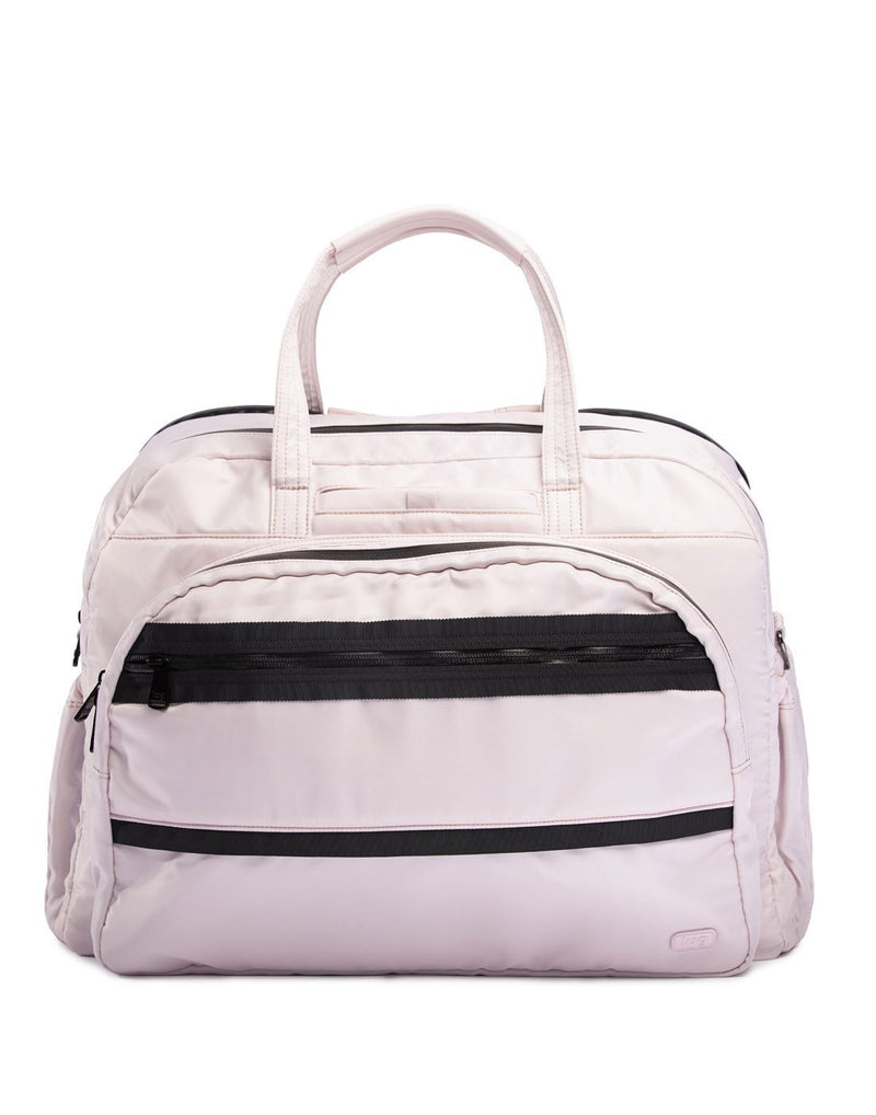Lug steamboat powder pink colour duffle bag front view
