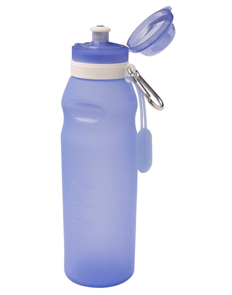 Austin house collapsible silicone water bottle opened cap