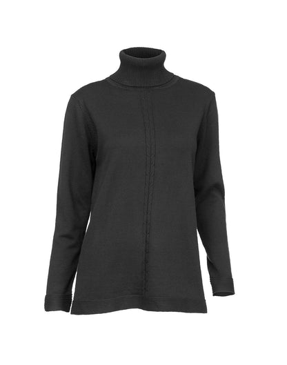 Howard's turtleneck tunic - dark grey - online only