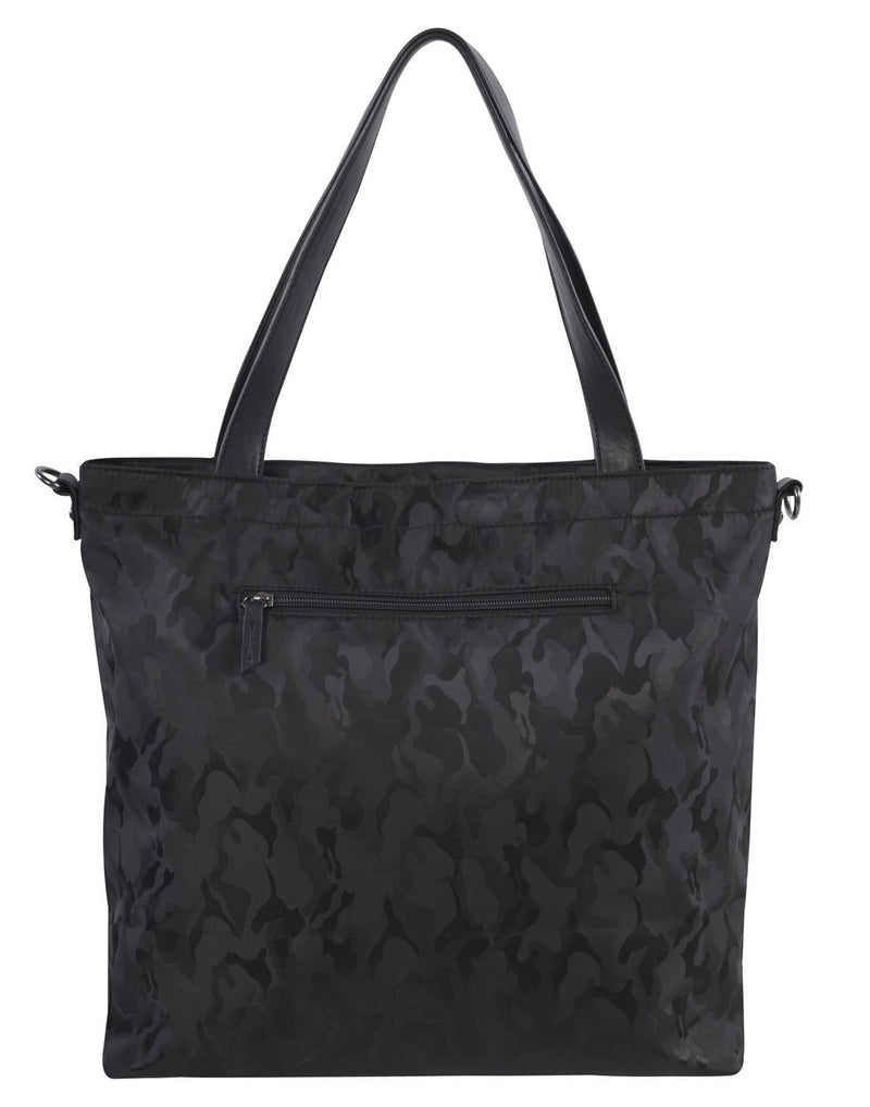 Bench camoflage black colour tote back view