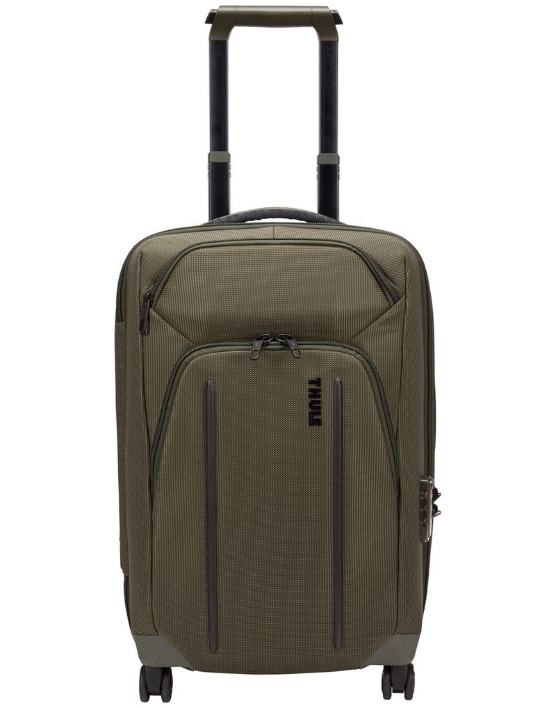 Thule crossover 2 carry-on spinner forest night colour luggage bag front view