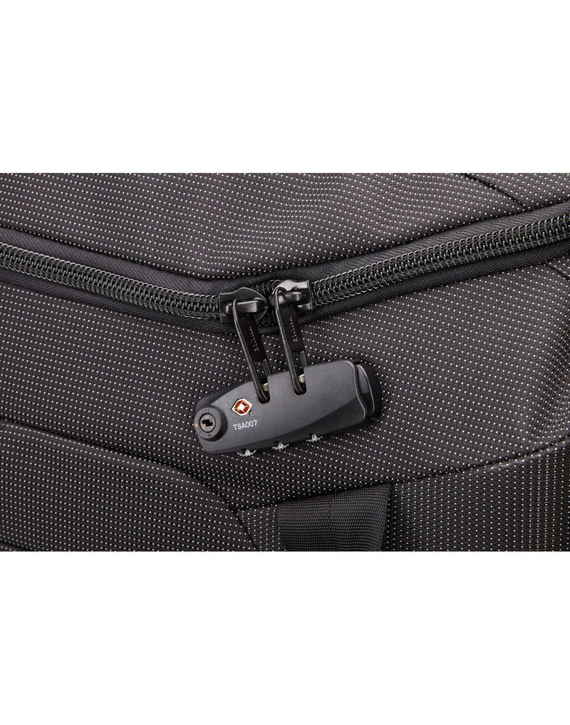 Thule crossover 2 wheeled black colour duffel bag TSA lock