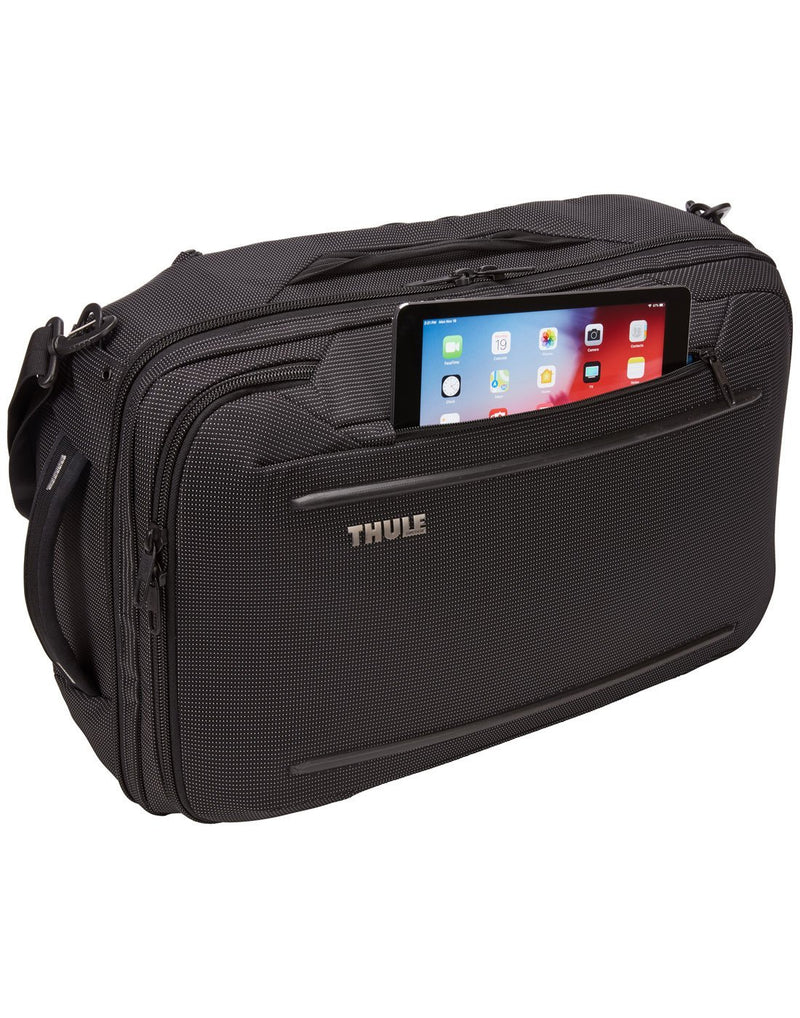 Thule crossover 2 forest night colour convertible backpack front pocket
