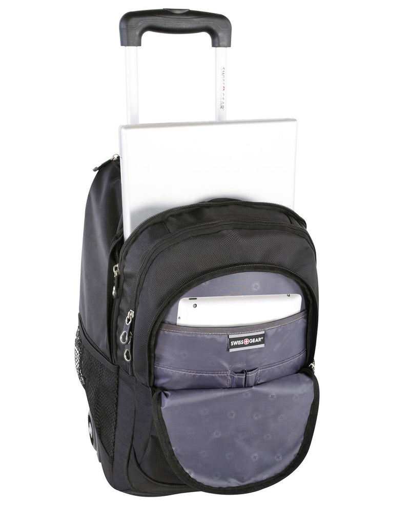 Swiss gear wheeled backpack front pocket
