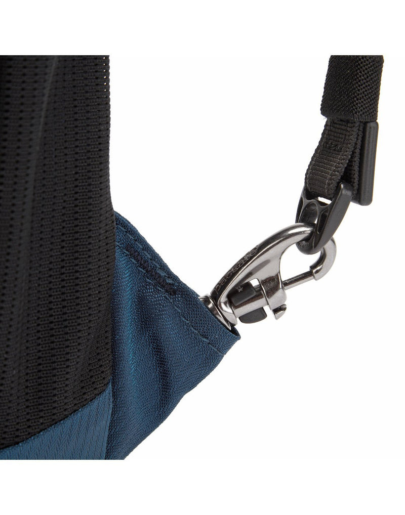 Pacsafe metrosafe ls350 econyl anti-theft recycled backpack strap holder