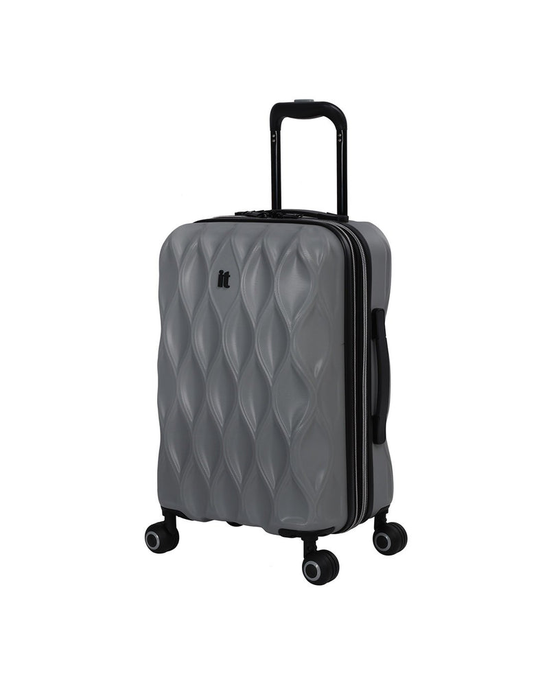 It dewdrop 21.5" spinner carry-on grey colour luggage bag front view
