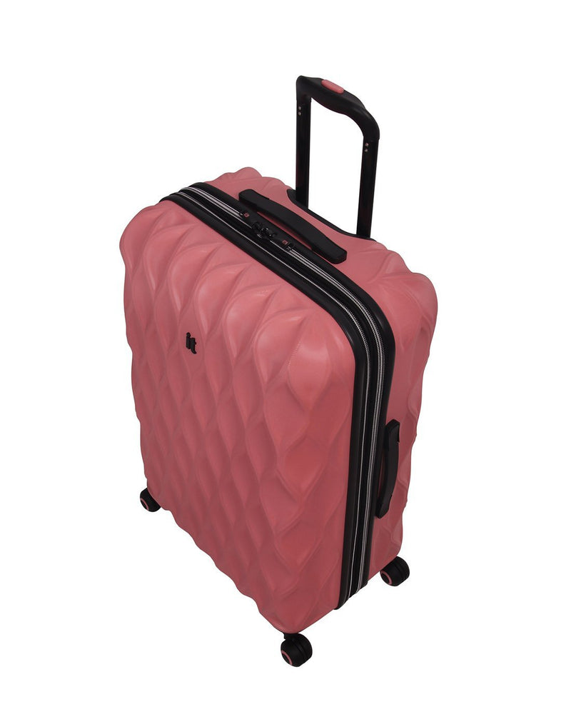 It dewdrop 27" spinner coral colour luggage bag top view