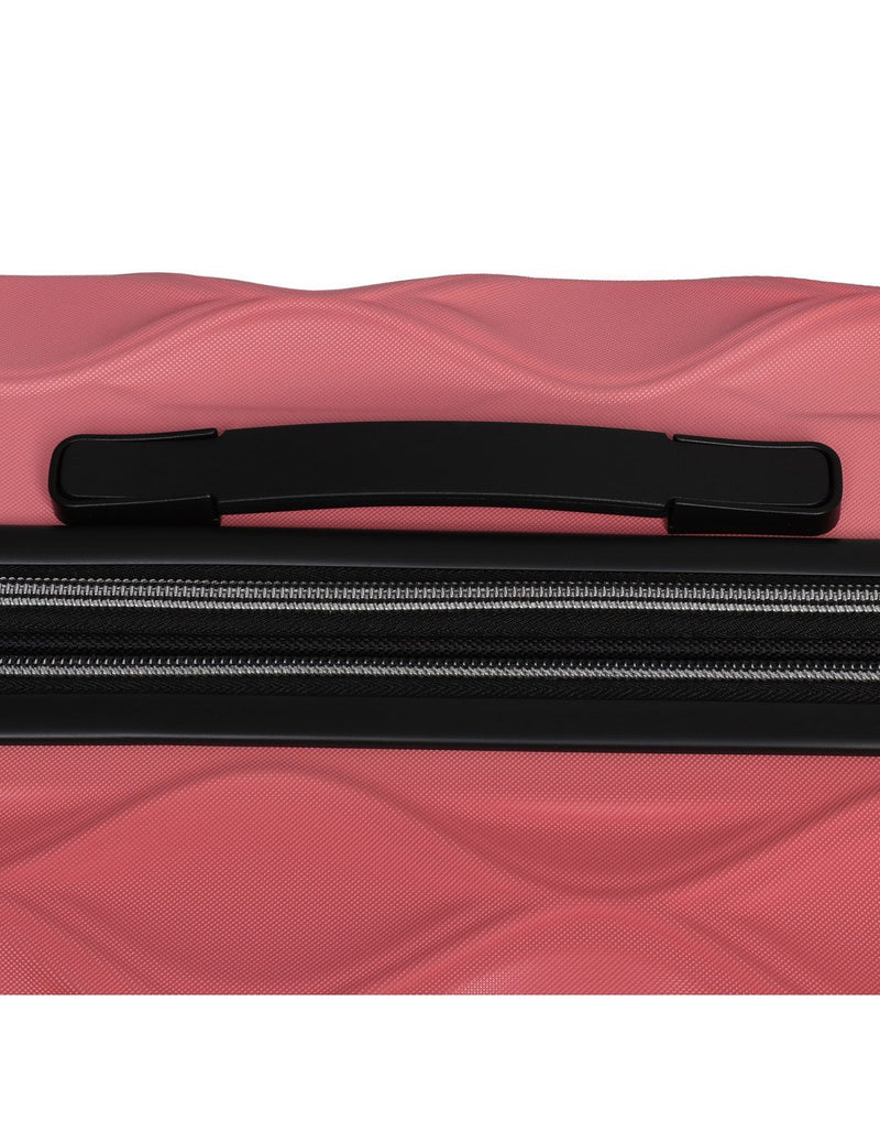 It dewdrop 21.5" spinner carry-on coral colour luggage bag side handle