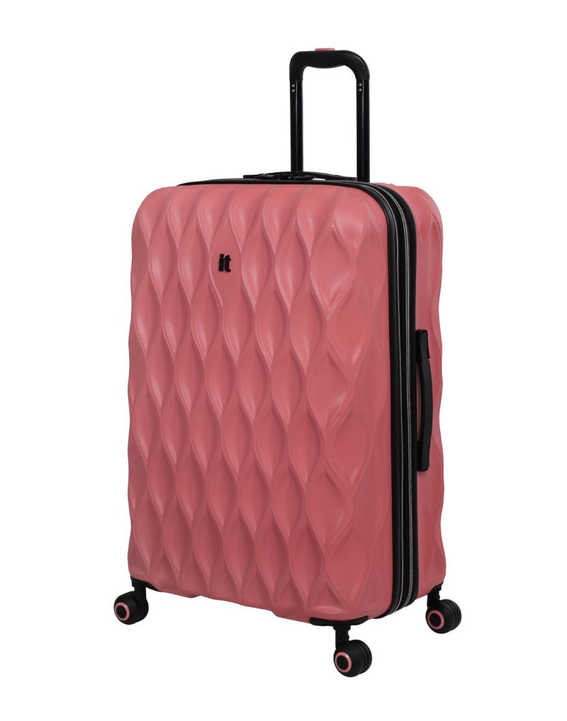 It dewdrop 27" spinner coral colour luggage bag front view