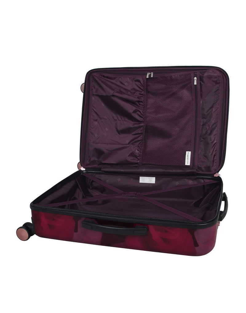 It sheen maxy rose 21.5" Spinner luggage bag interior