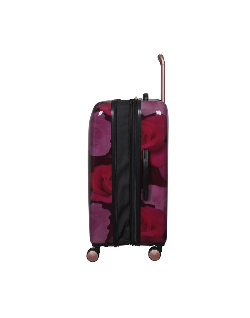 It sheen maxy rose 21.5" Spinner luggage bag side view