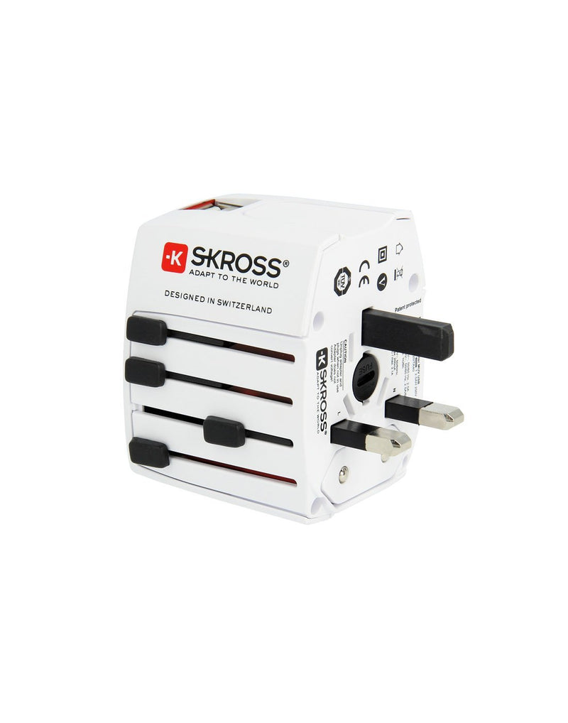 Skross MUV USB adapter UK input plug