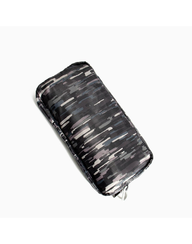 Lug puddle riverwalk black design packable bag folds to fit in front pocket