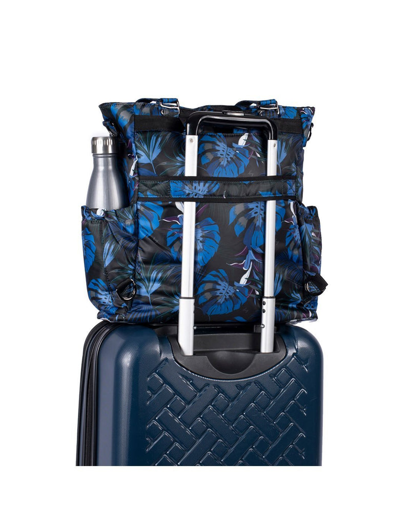Lug ace 2 botanical black colour convertible tote bag and luggage bag