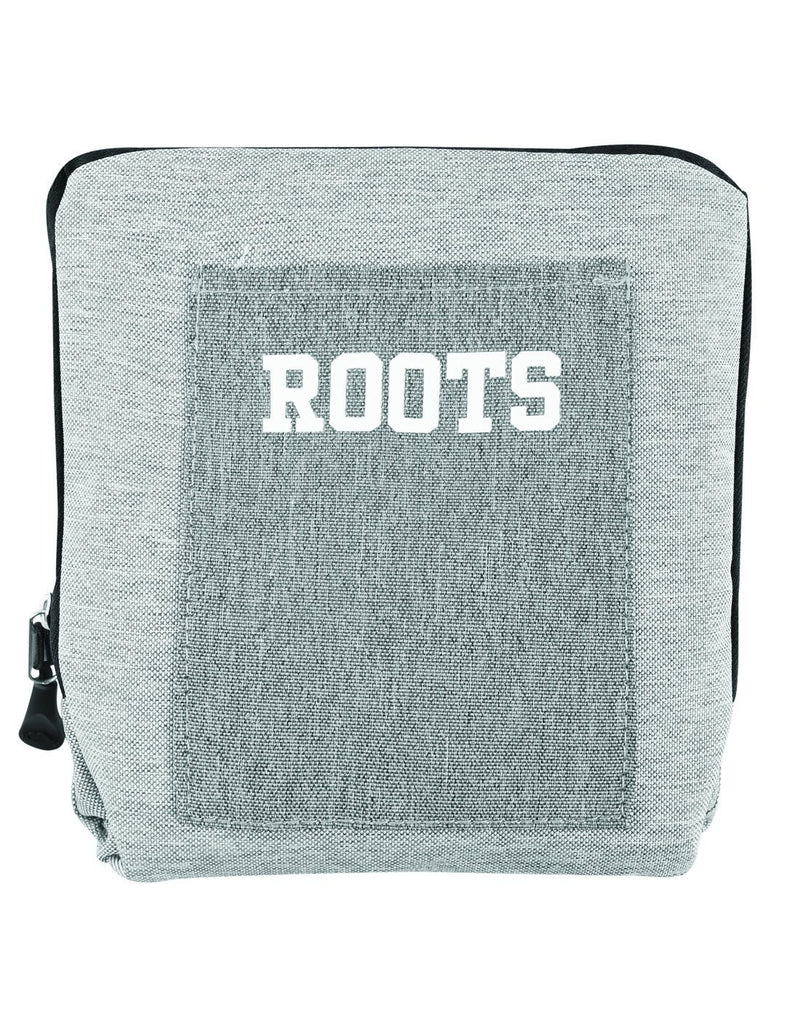 Roots foldable grey colour travel bag compressed