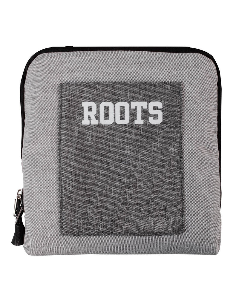 Roots foldable grey colour backpack pouch