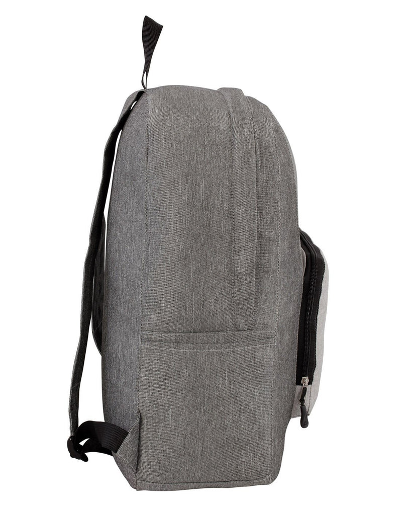 Roots foldable grey colour backpack right side view
