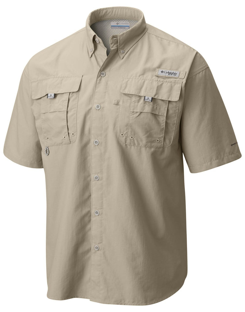 Columbia Men's PFG Bahama™ II Short Sleeve Shirt - fossil, front view