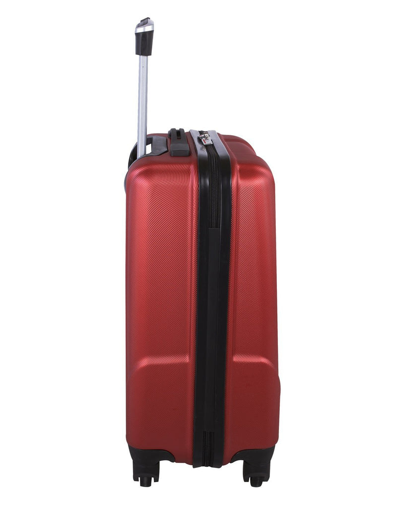 Atlantic indulgence Llte hard side red colour luggage bag left side view