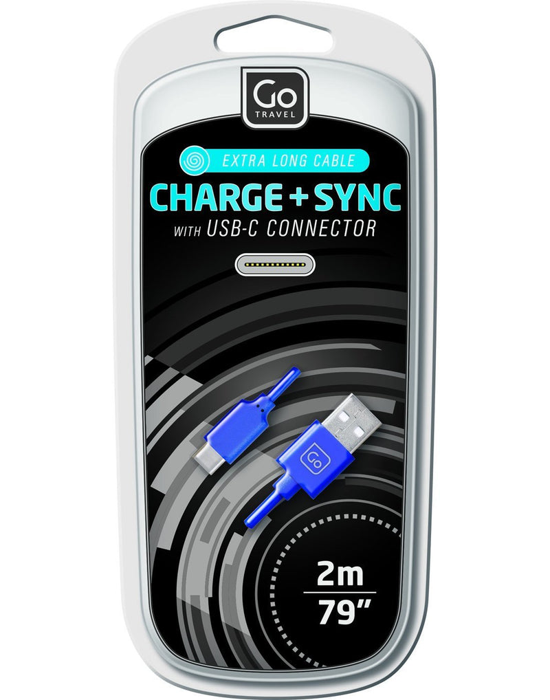 Go travel 2m USB-C cable packaged