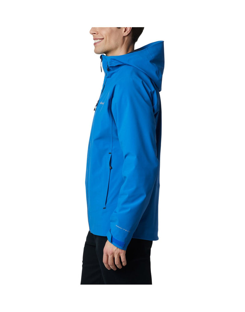 Columbia men's beacon trail™ jacket bright indigo colour side view