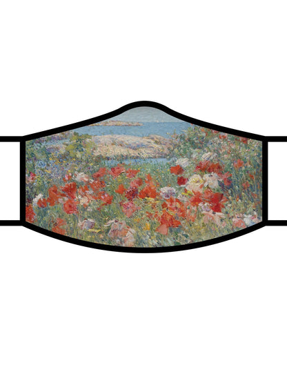 RainCaper hassam celia garden or isles of shoals print reusable face mask