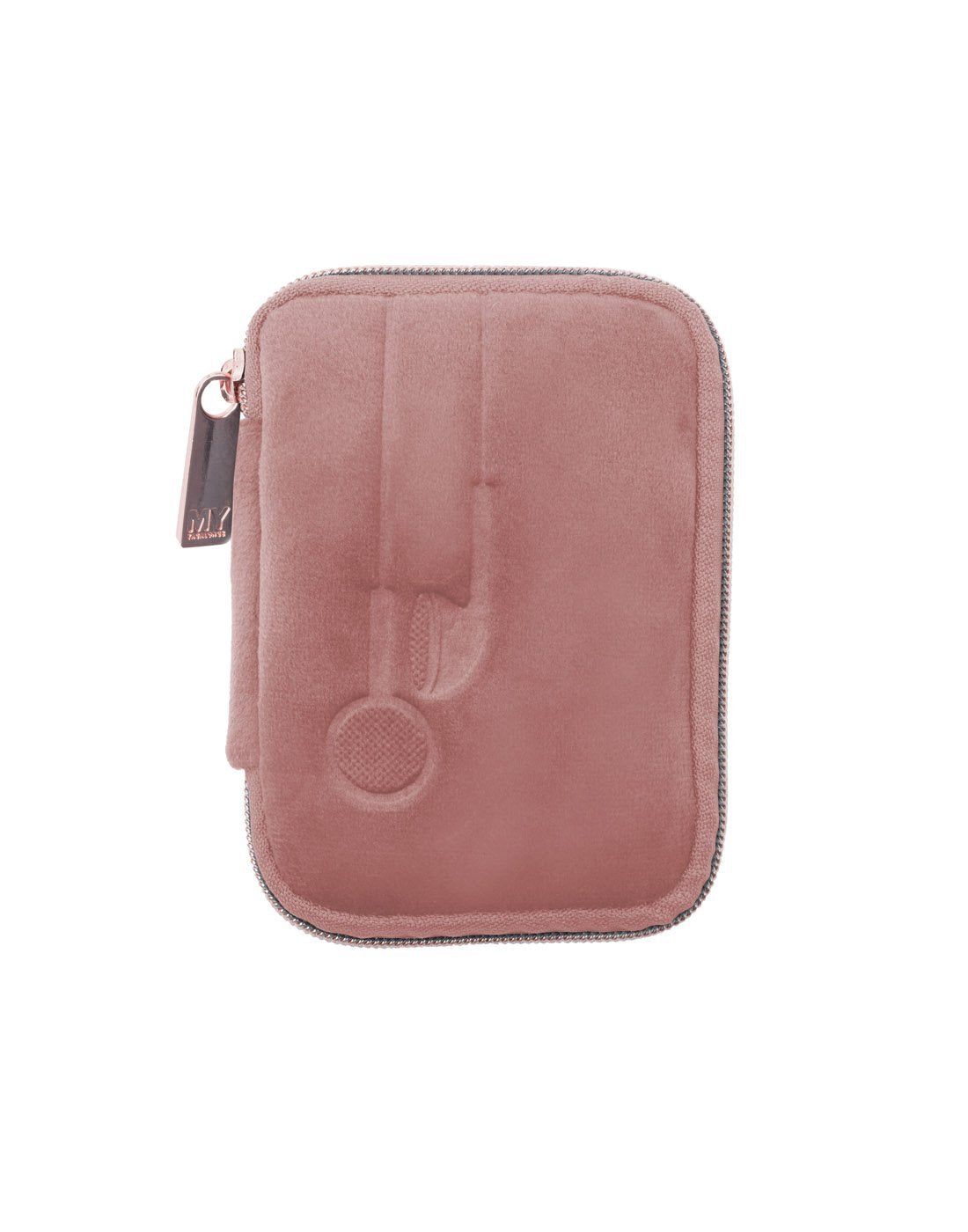 MyTagAlongs vixen rose colour ear bud case front view