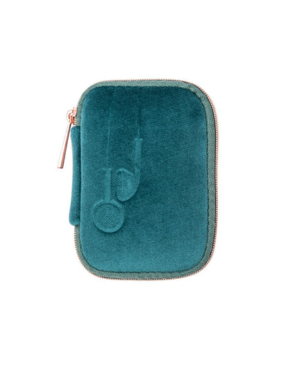 MyTagAlongs vixen teal colour ear bud case front view